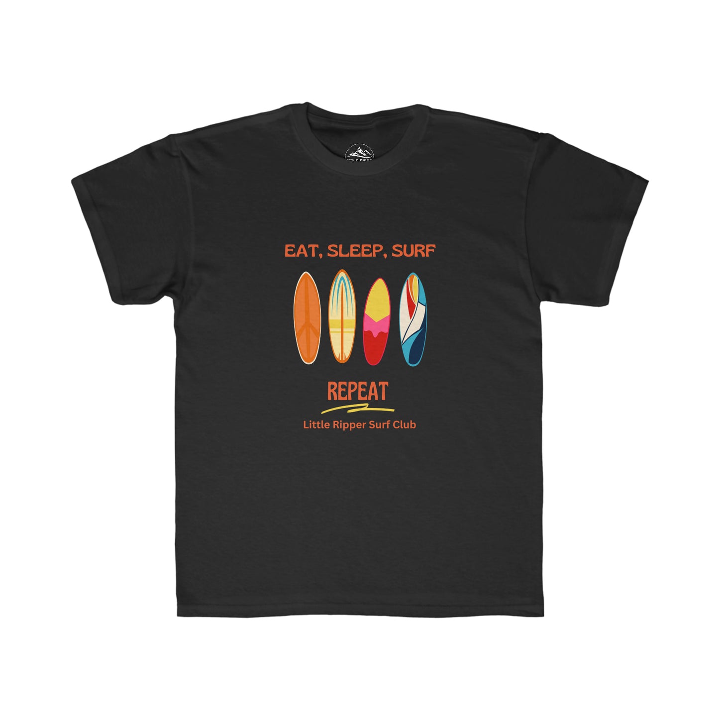 Eat, Sleep, Surf - Little Ripper Surf Club - Kids Regular Fit Tee