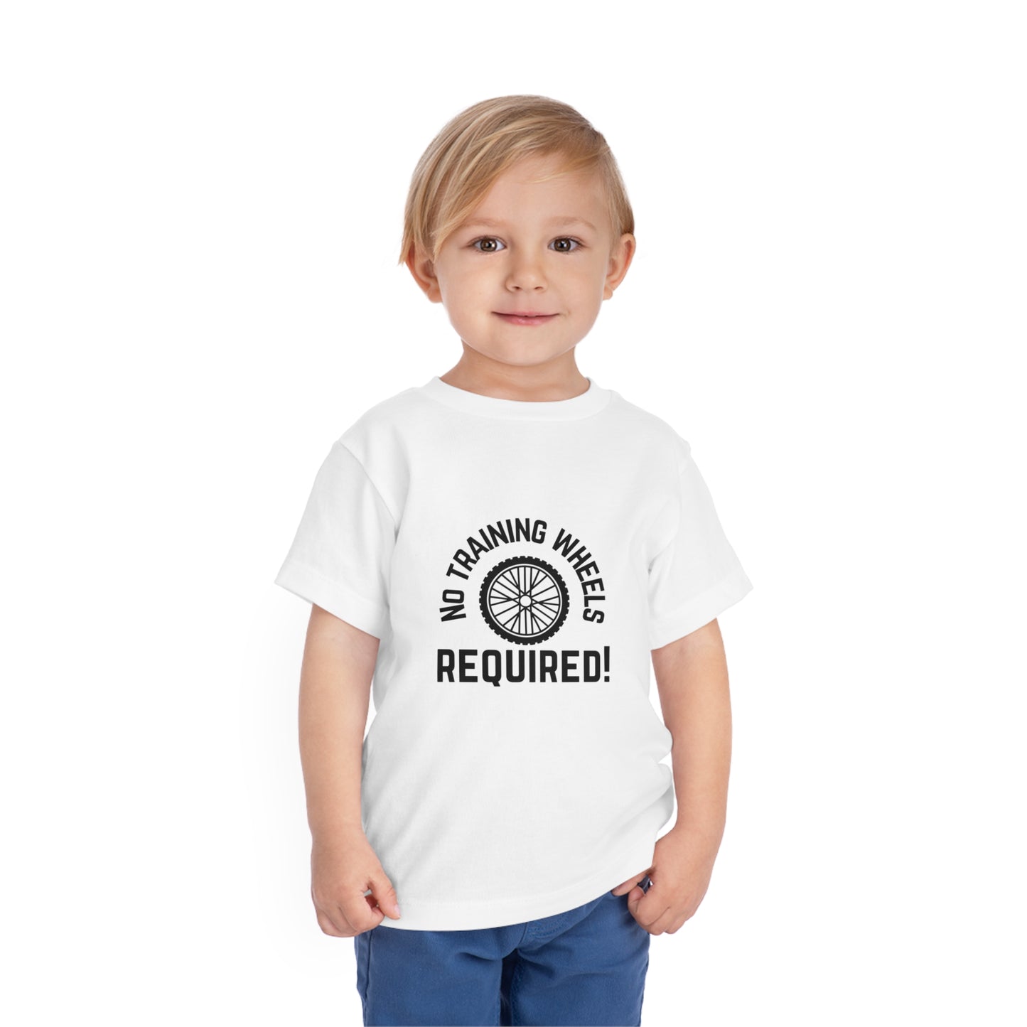 No Training Wheels Required (wheel) - Toddler Short Sleeve Tee