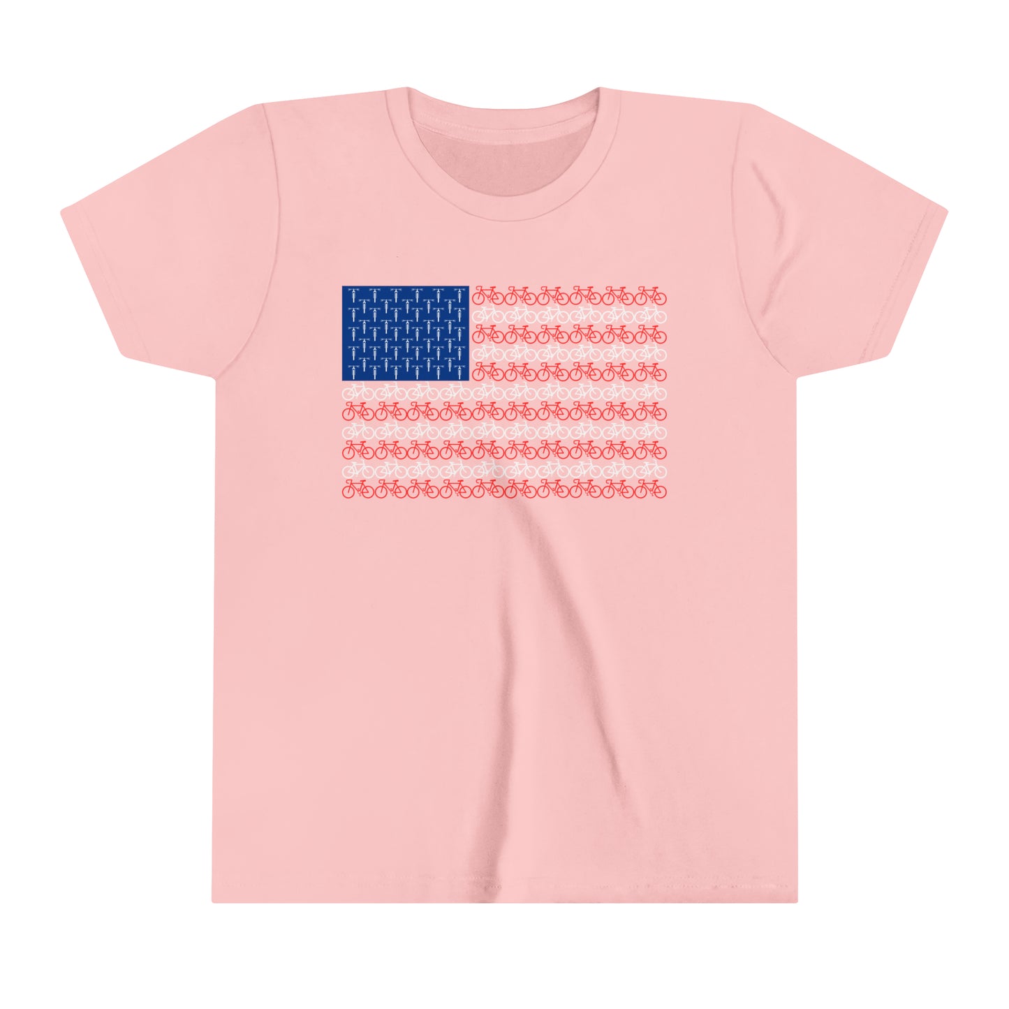 Little Ripper American Bike Flag - Youth Short Sleeve Tee