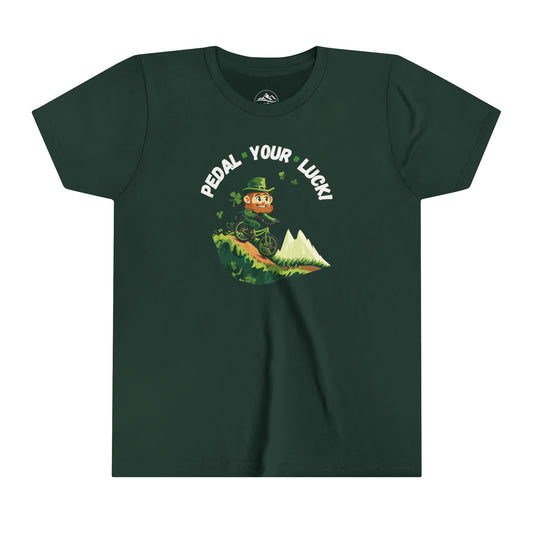 Pedal Your Luck - St. Patrick's Day Youth Short Sleeve Tee