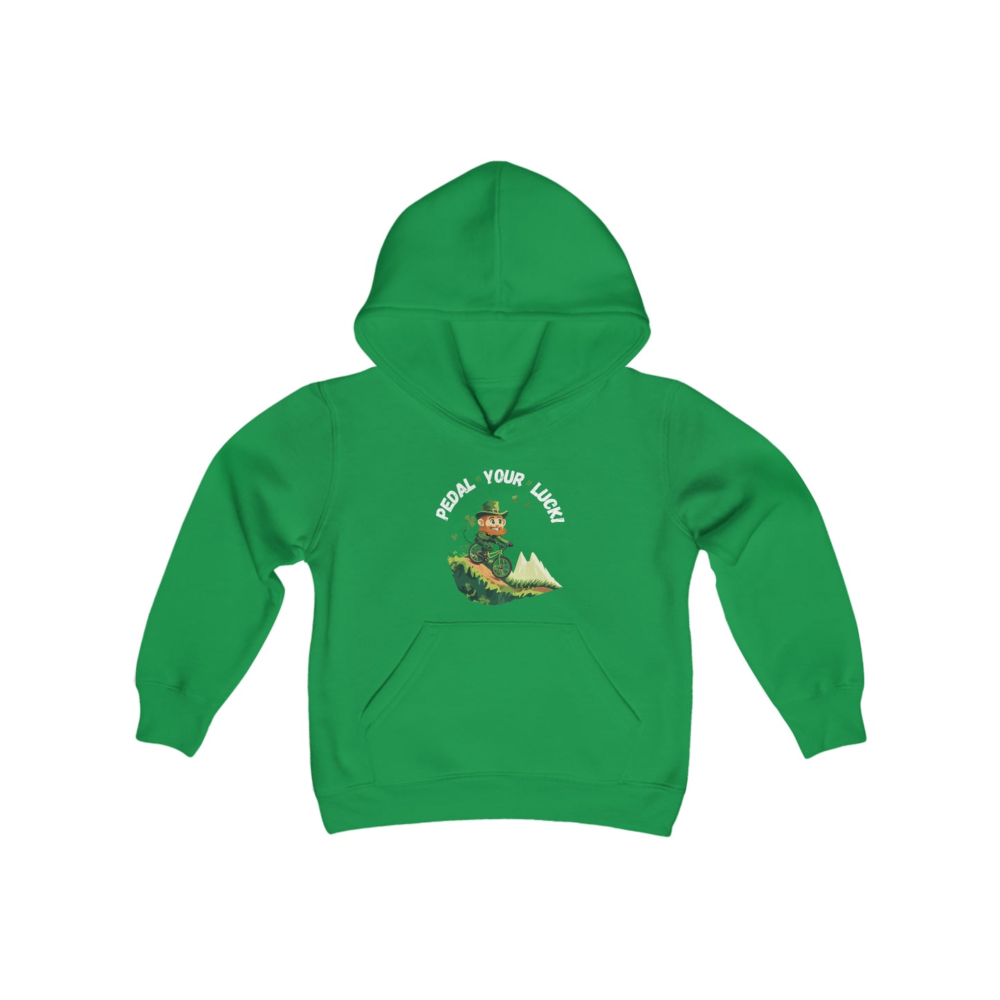 Pedal Your Luck - St. Patrick's Day Youth Hooded Sweatshirt
