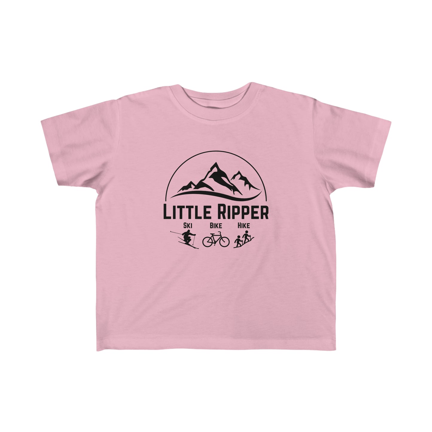 Toddler - Little Ripper Ski Bike Hike shirt - Black Logo