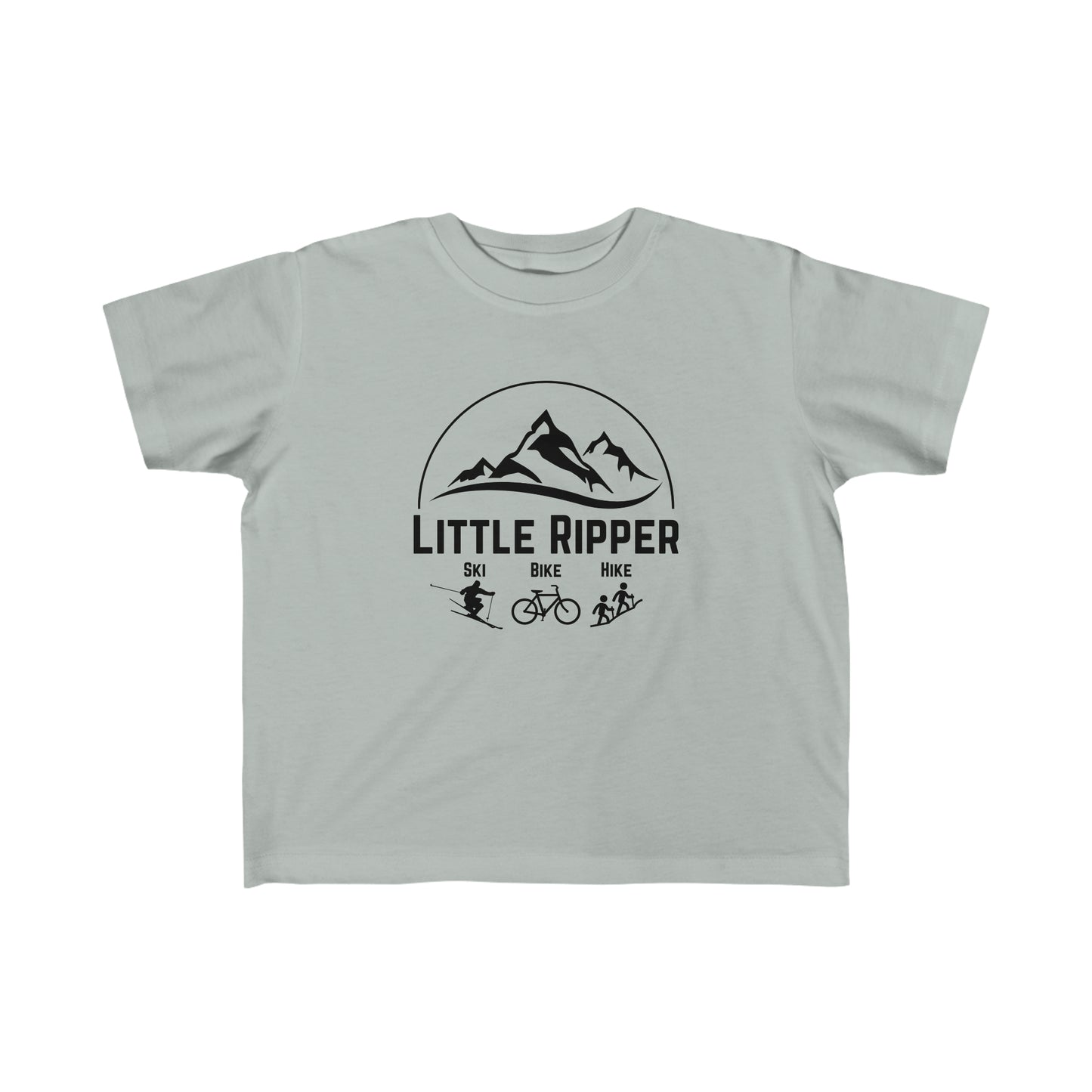 Toddler - Little Ripper Ski Bike Hike shirt - Black Logo