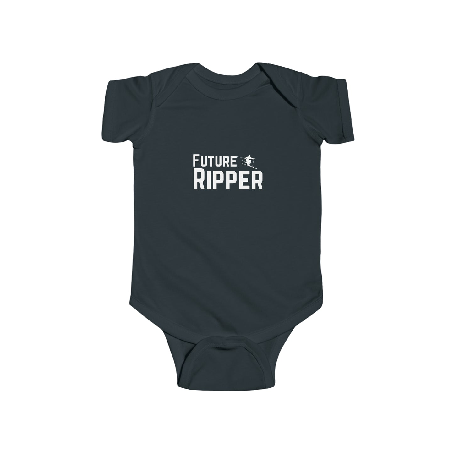 Ski Future Ripper Current Ripper - Infant Fine Jersey Bodysuit - White Logo