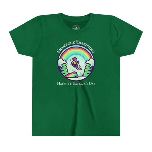 Shamrock Shredding - St. Patrick's Day Youth Short Sleeve Tee