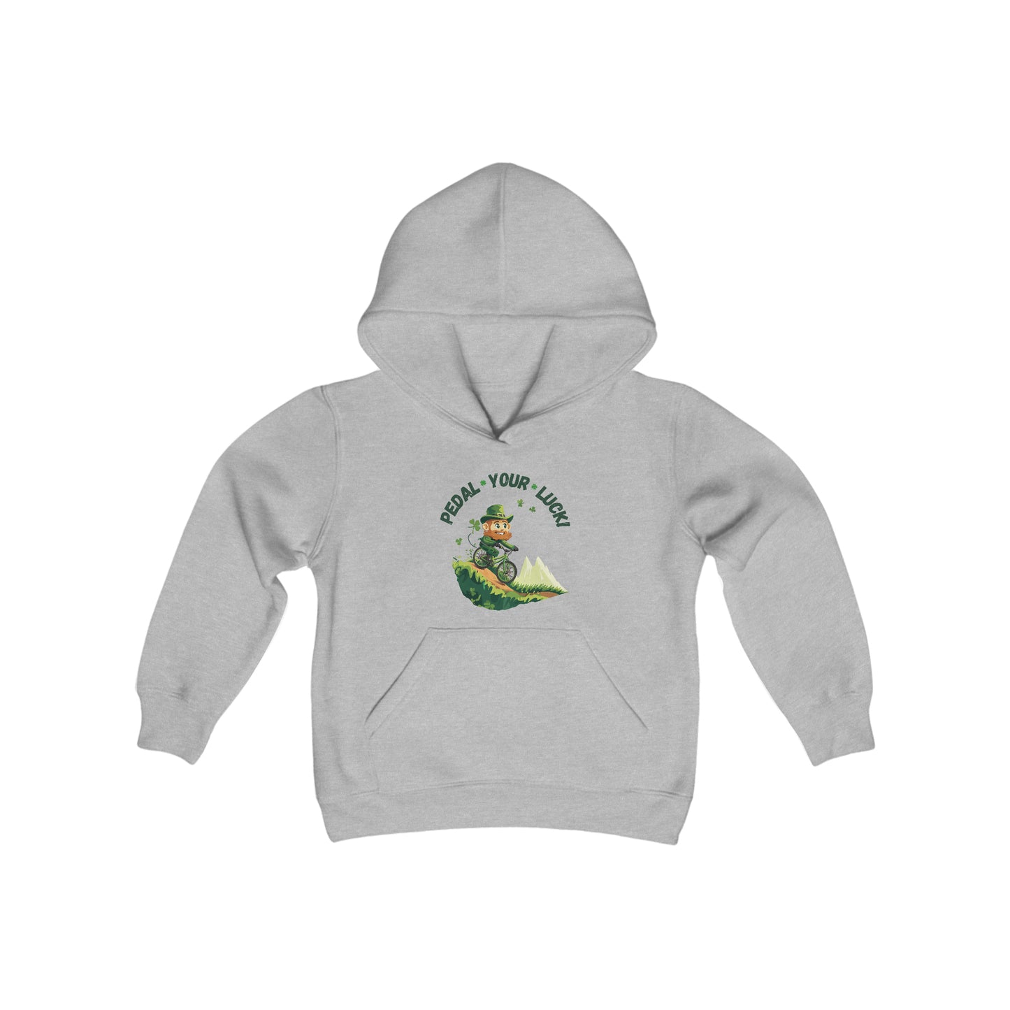 Pedal Your Luck - St. Patrick's Day Youth Hooded Sweatshirt