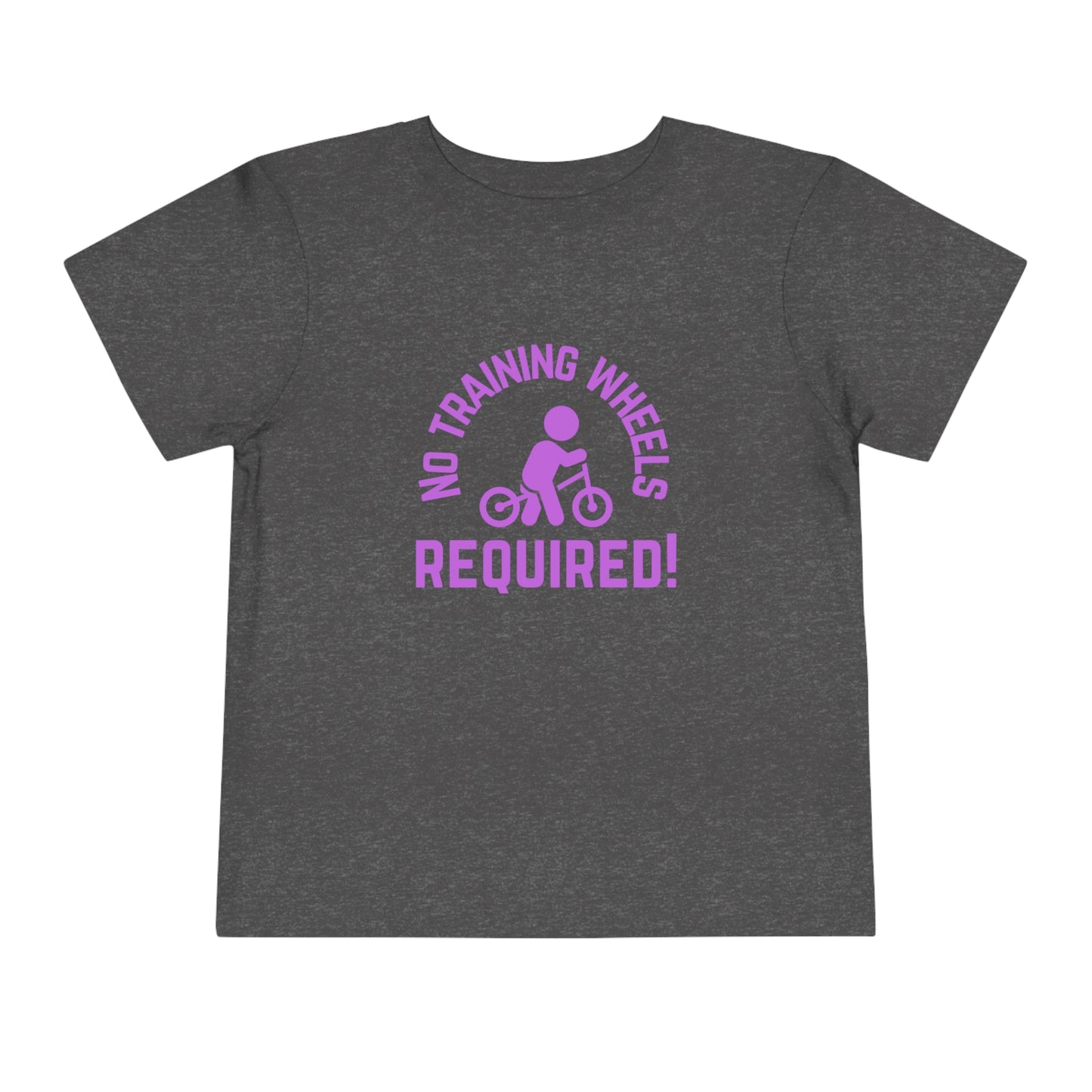 Little Ripper No Training Wheels Required Strider Bike - Toddler Short Sleeve Tee - Purple text