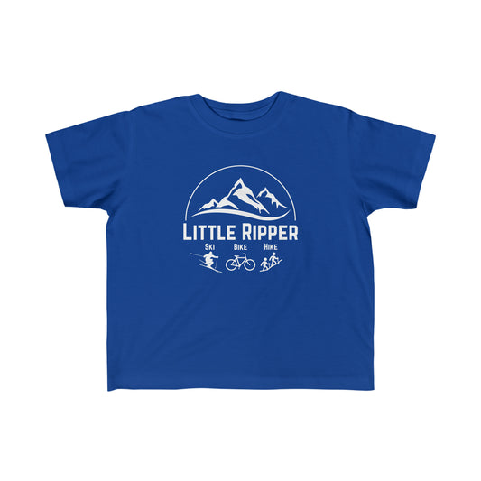 Toddler - Little Ripper Ski Bike Hike shirt - White Logo