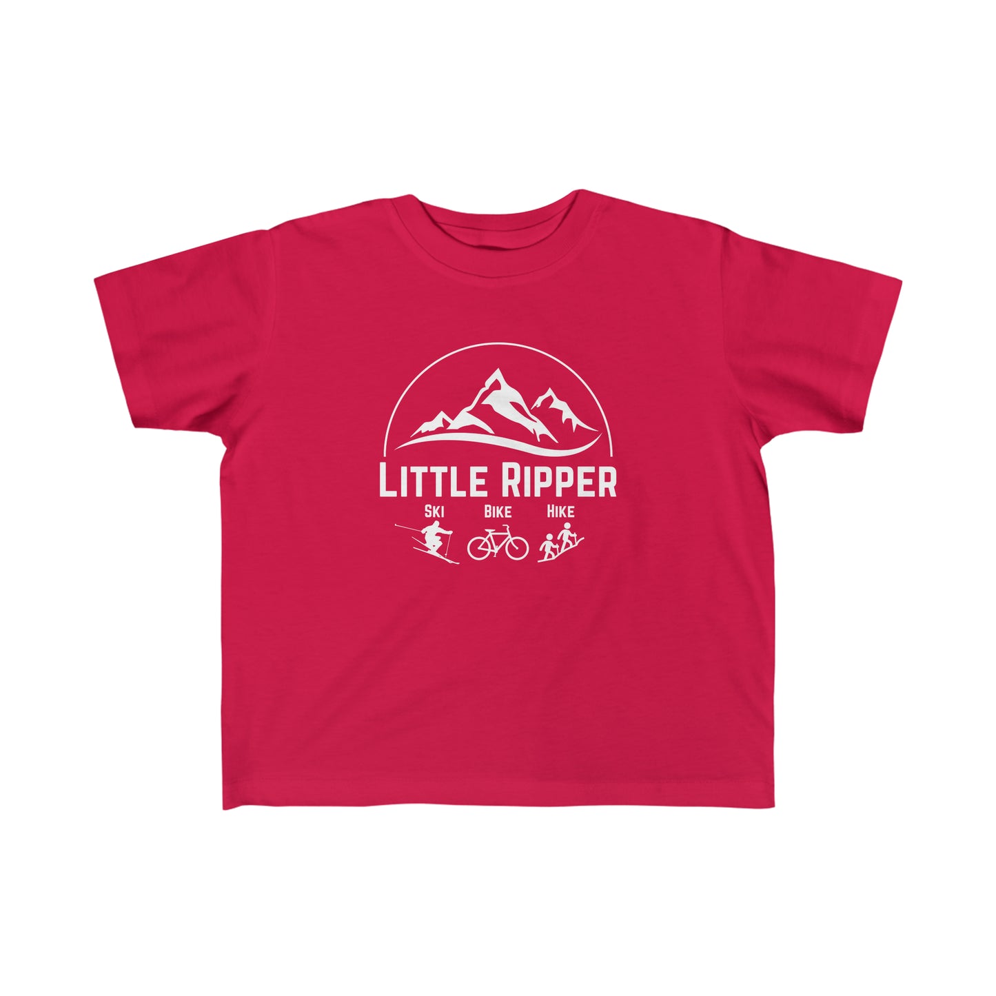 Toddler - Little Ripper Ski Bike Hike shirt - White Logo