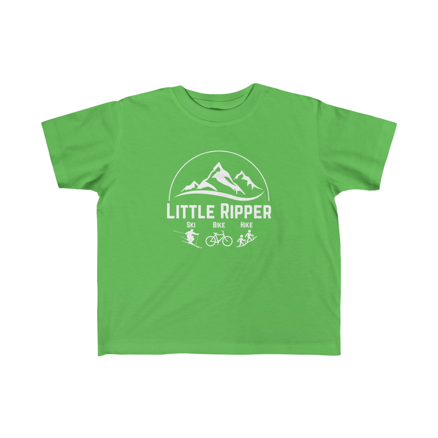 Toddler - Little Ripper Ski Bike Hike shirt - White Logo