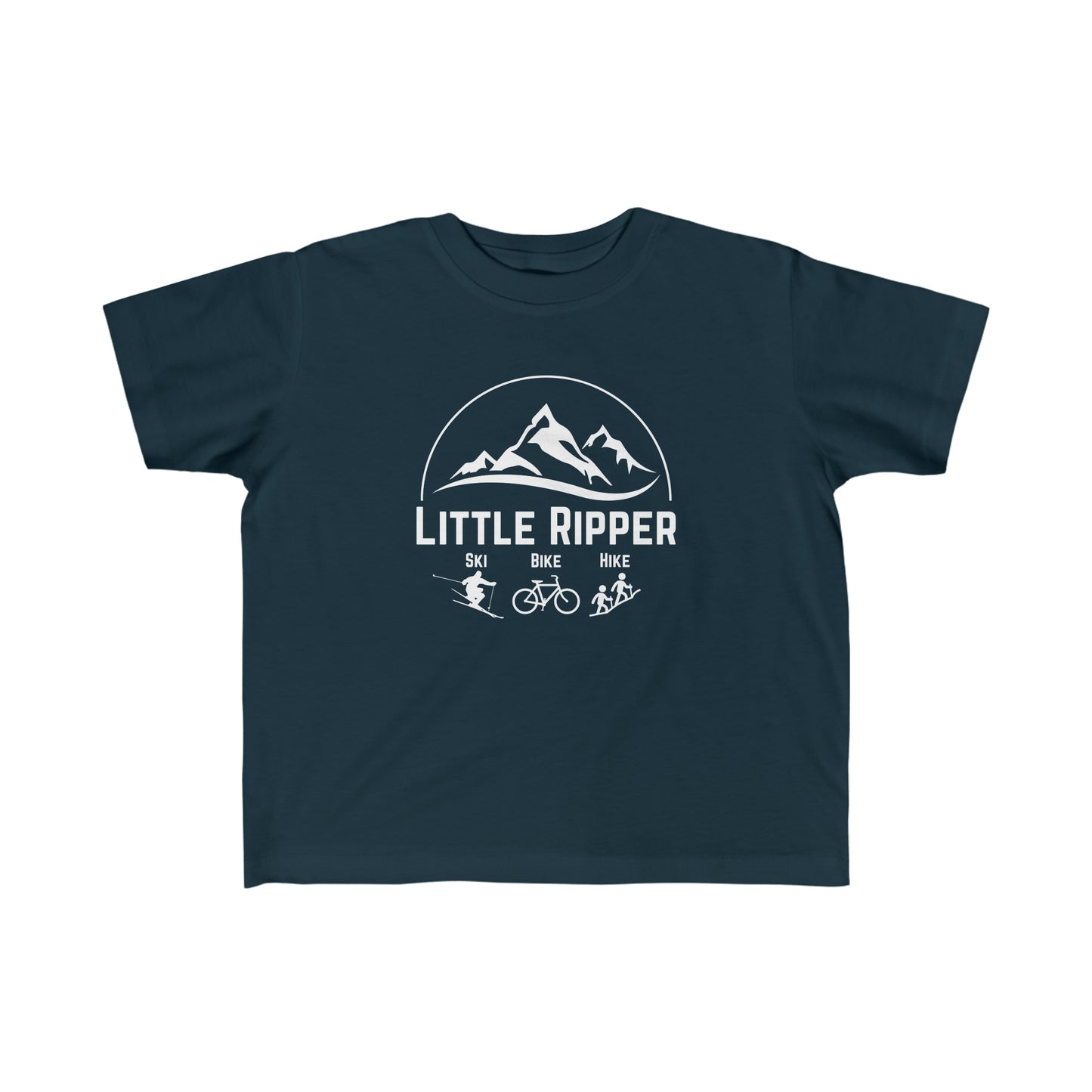 Toddler - Little Ripper Ski Bike Hike shirt - White Logo