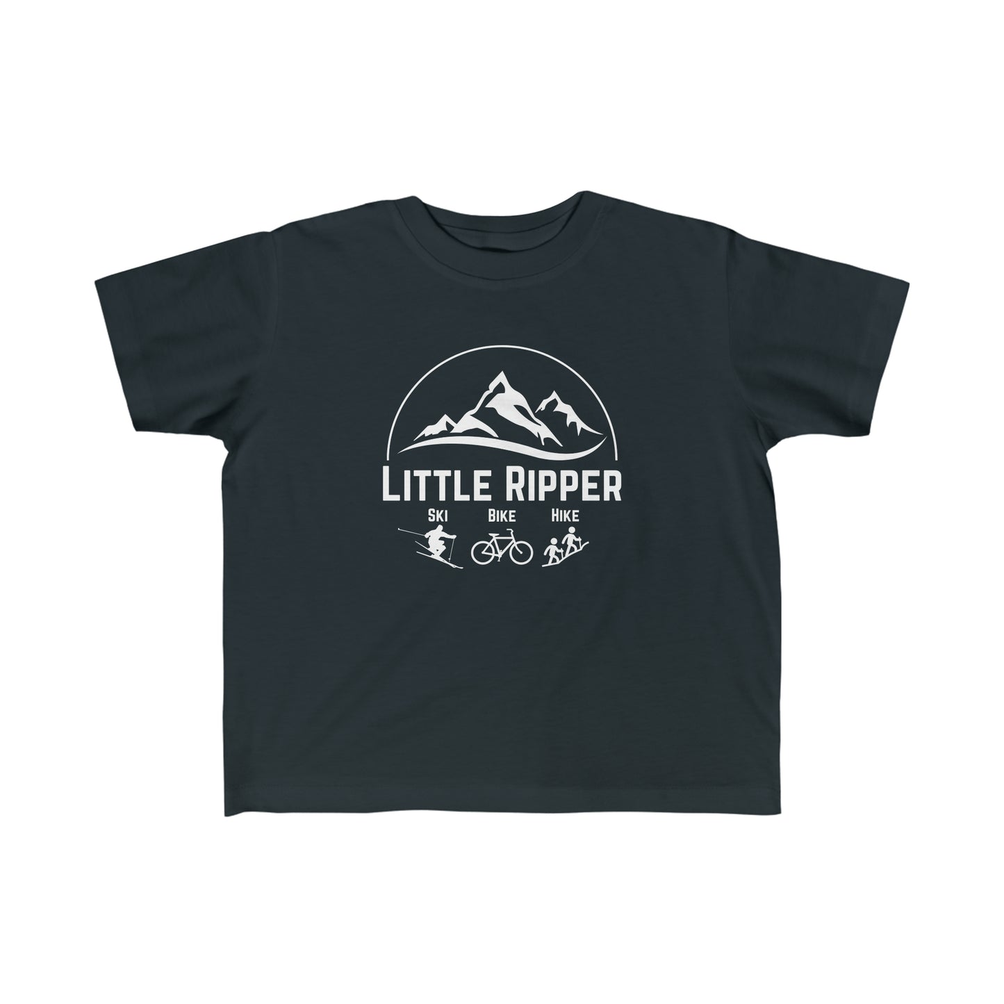 Toddler - Little Ripper Ski Bike Hike shirt - White Logo