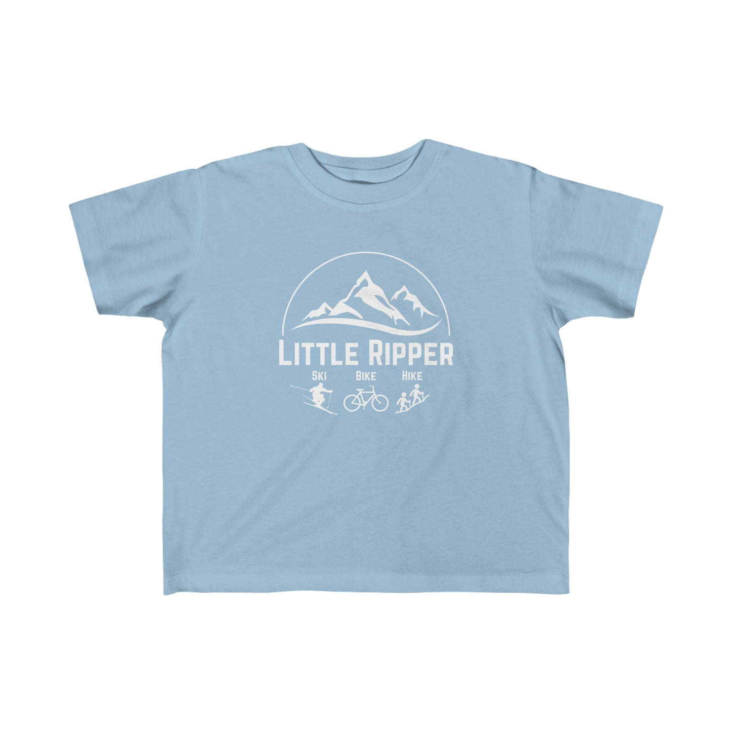 Toddler - Little Ripper Ski Bike Hike shirt - White Logo