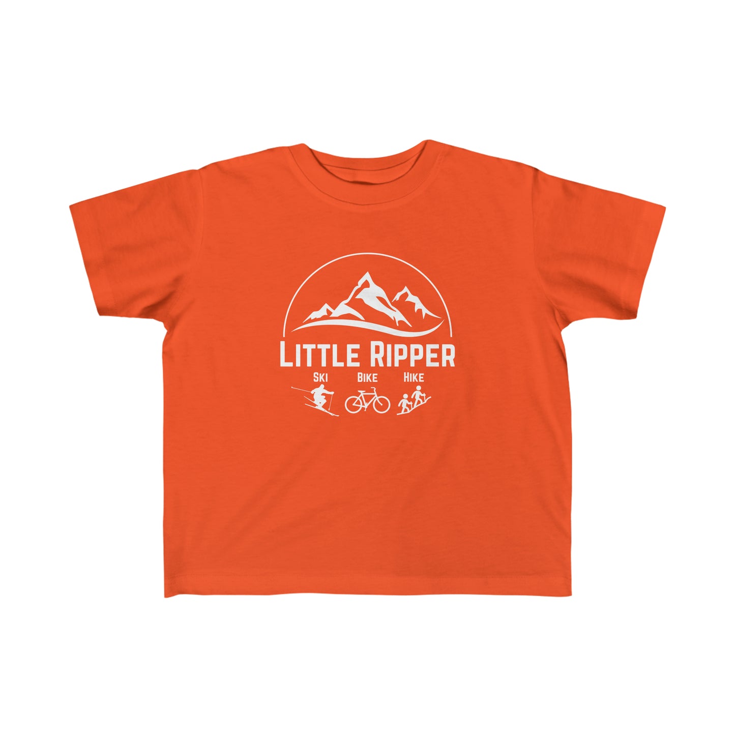 Toddler - Little Ripper Ski Bike Hike shirt - White Logo