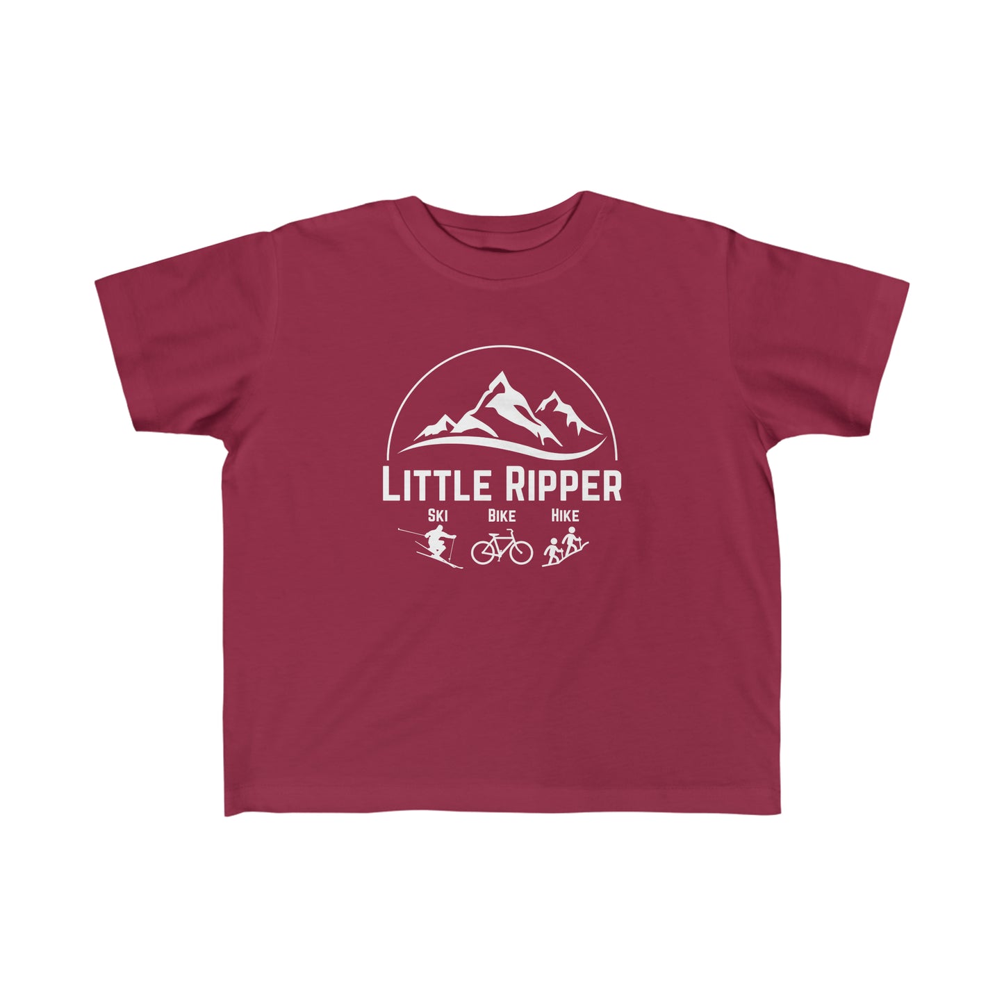 Toddler - Little Ripper Ski Bike Hike shirt - White Logo