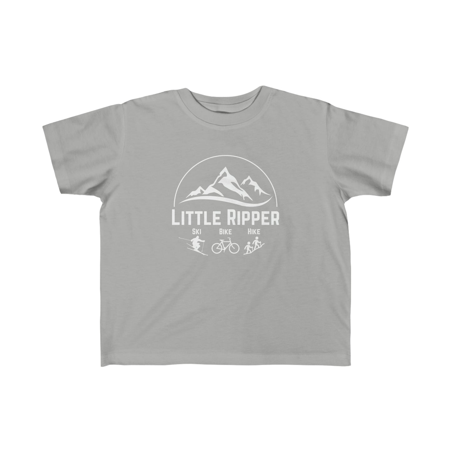 Toddler - Little Ripper Ski Bike Hike shirt - White Logo