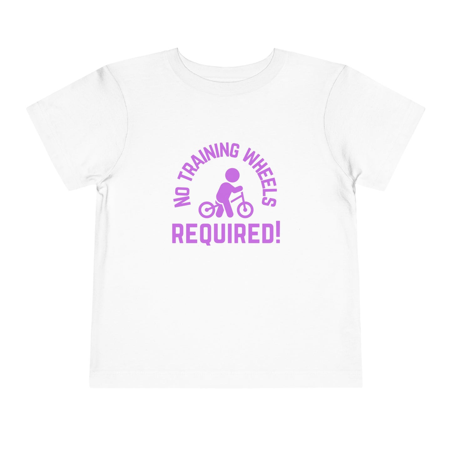 Little Ripper No Training Wheels Required Strider Bike - Toddler Short Sleeve Tee - Purple text