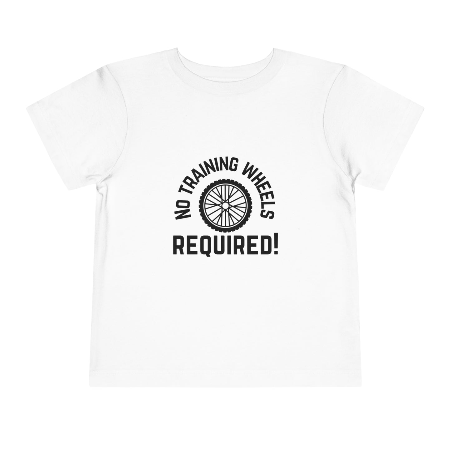 No Training Wheels Required (wheel) - Toddler Short Sleeve Tee