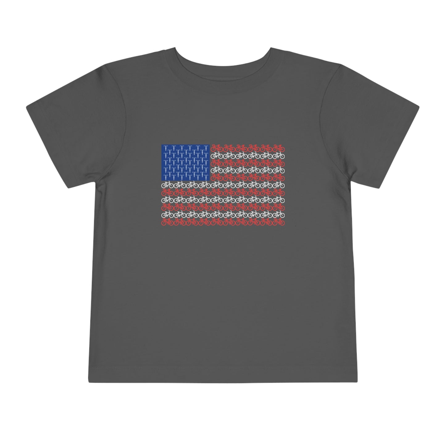 Little Ripper American Bike Flag - Toddler Short Sleeve Tee