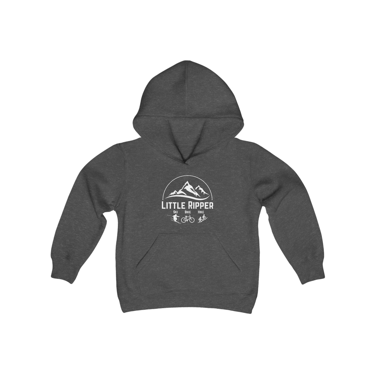 Little Ripper Ski Bike Hike - Youth Heavy Blend Hooded Sweatshirt