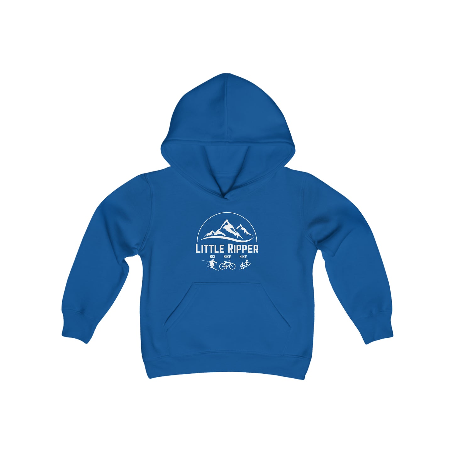 Little Ripper Ski Bike Hike - Youth Heavy Blend Hooded Sweatshirt