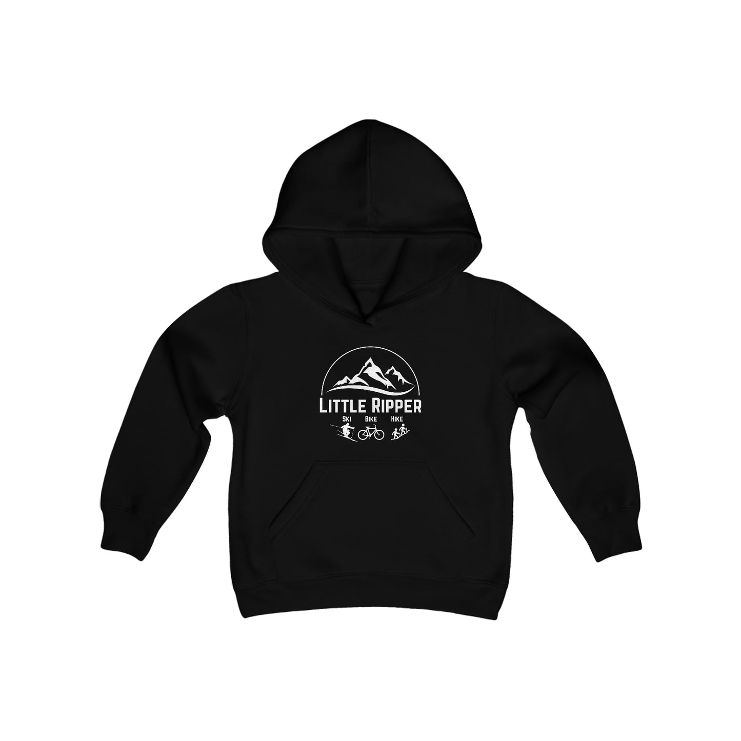 Little Ripper Ski Bike Hike - Youth Heavy Blend Hooded Sweatshirt