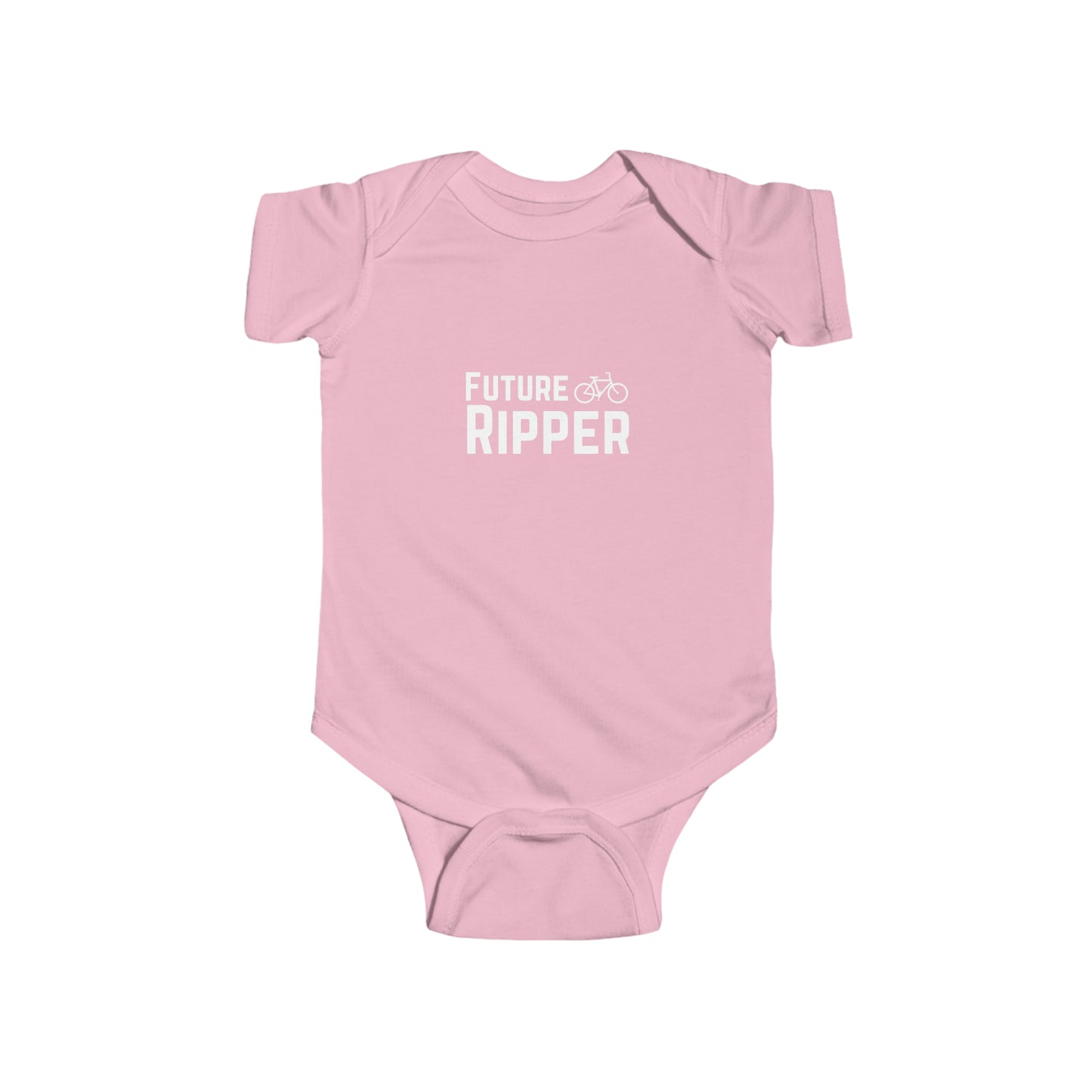 Future Ripper Bike - Infant Fine Jersey Bodysuit - White Logo