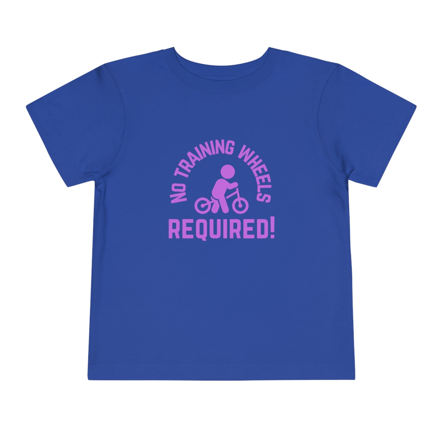 Little Ripper No Training Wheels Required Strider Bike - Toddler Short Sleeve Tee - Purple text
