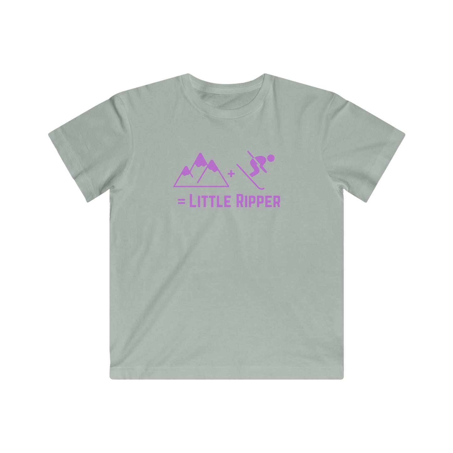 Mountain + Ski = Little Ripper - Kids Fine Jersey Tee