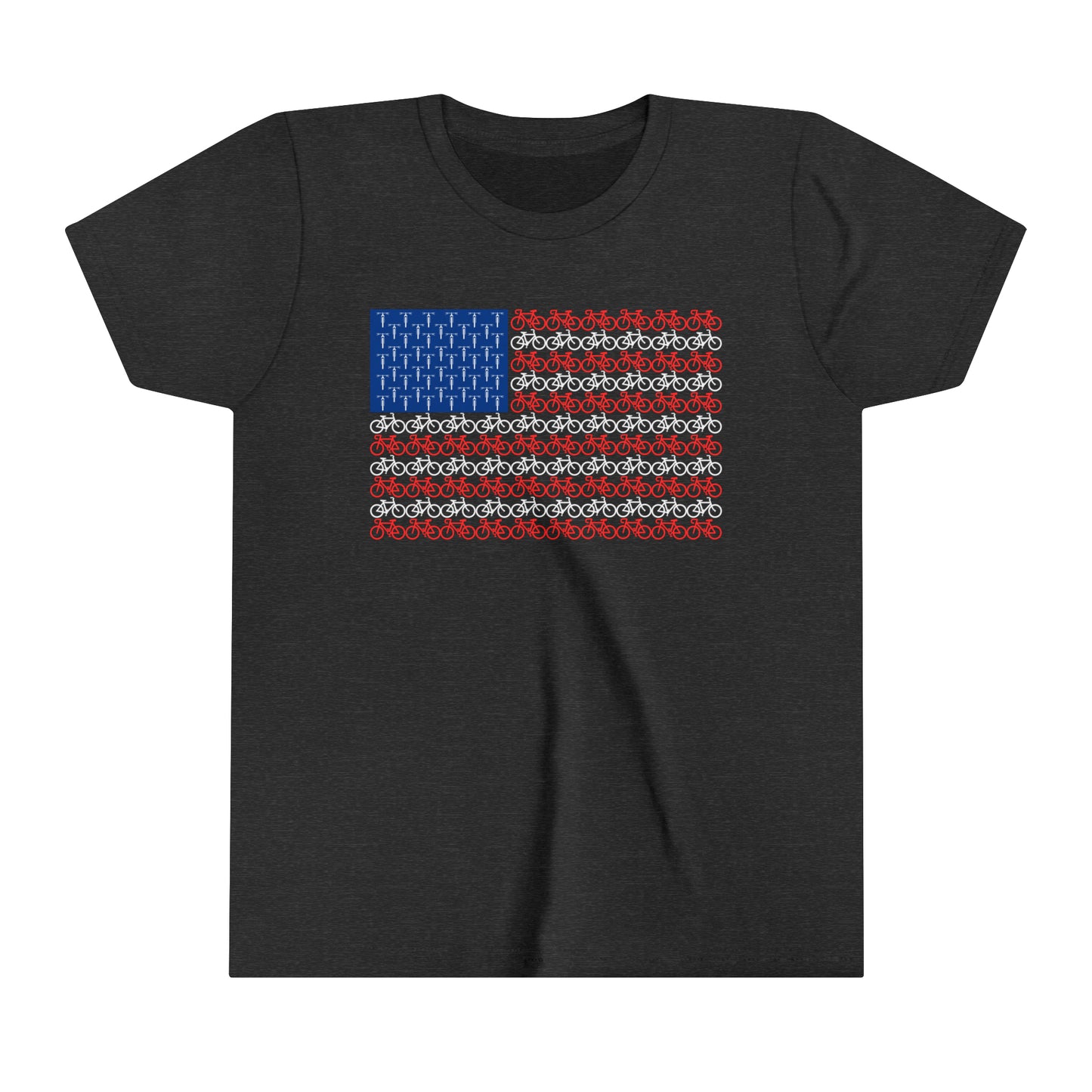 Little Ripper American Bike Flag - Youth Short Sleeve Tee