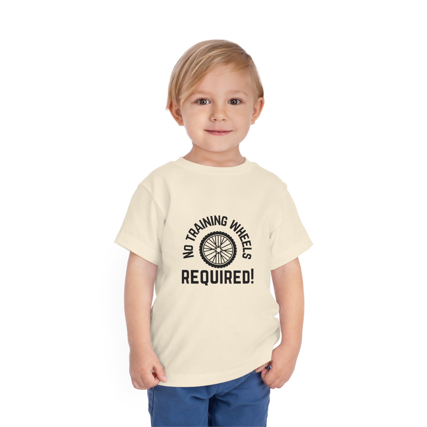 No Training Wheels Required (wheel) - Toddler Short Sleeve Tee
