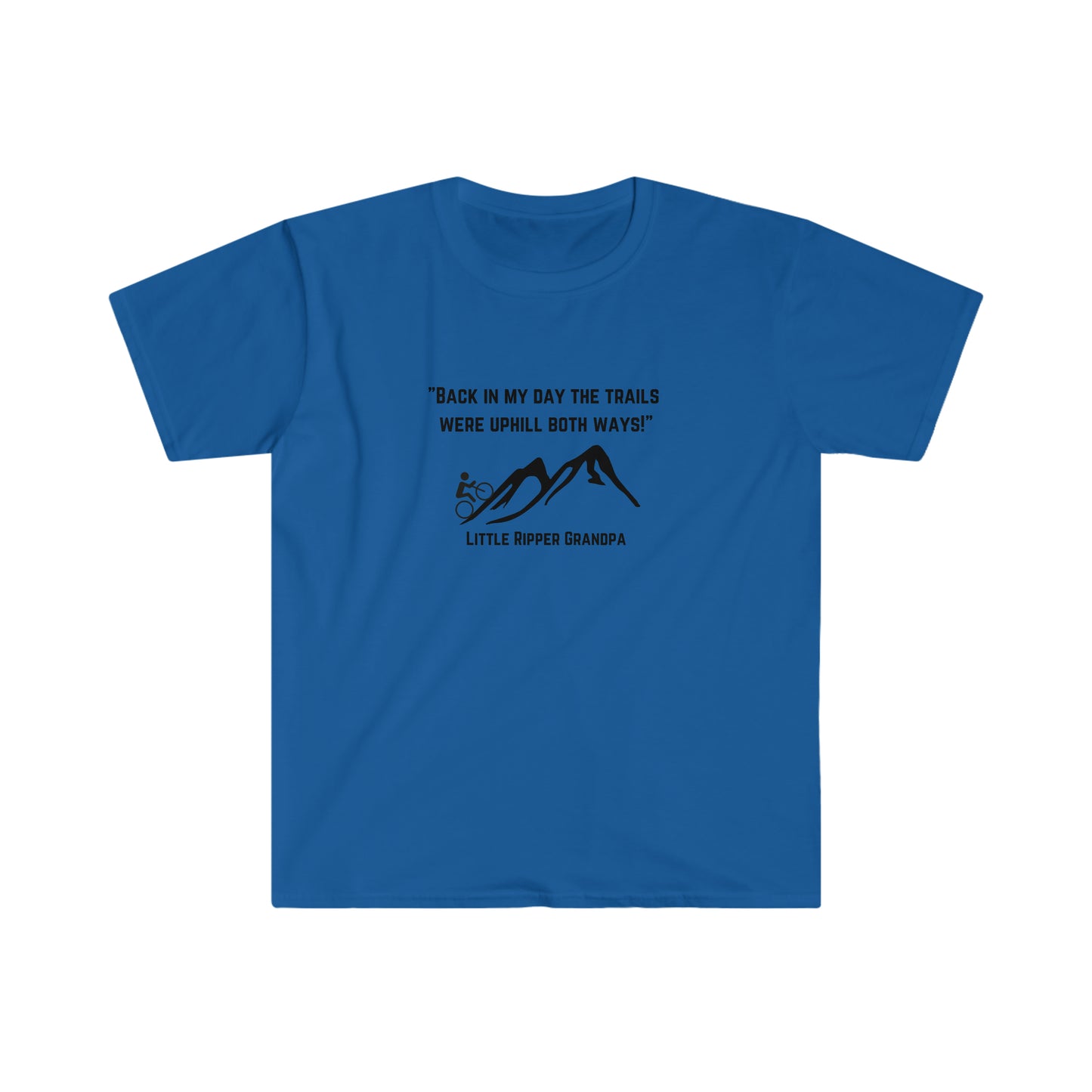 Uphill Both Ways Grandpa - Unisex Softstyle T-Shirt