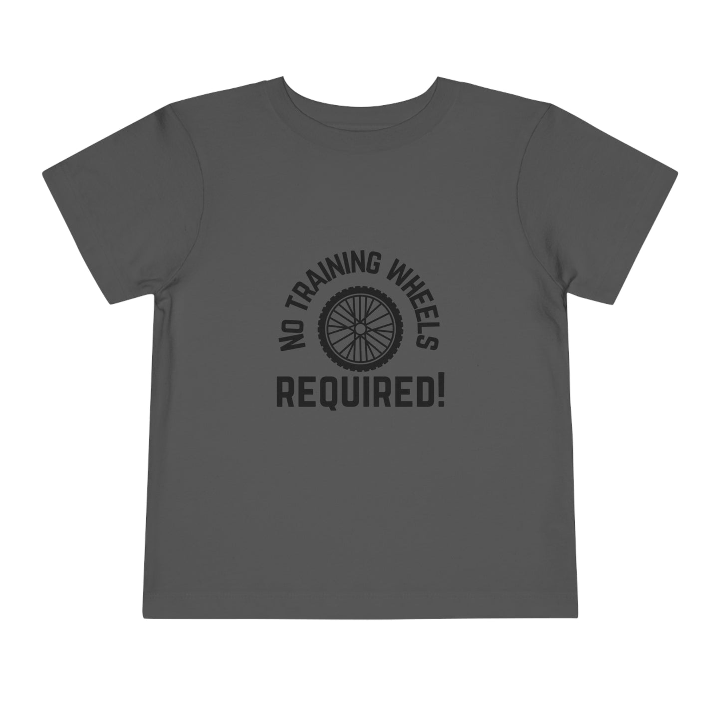 No Training Wheels Required (wheel) - Toddler Short Sleeve Tee
