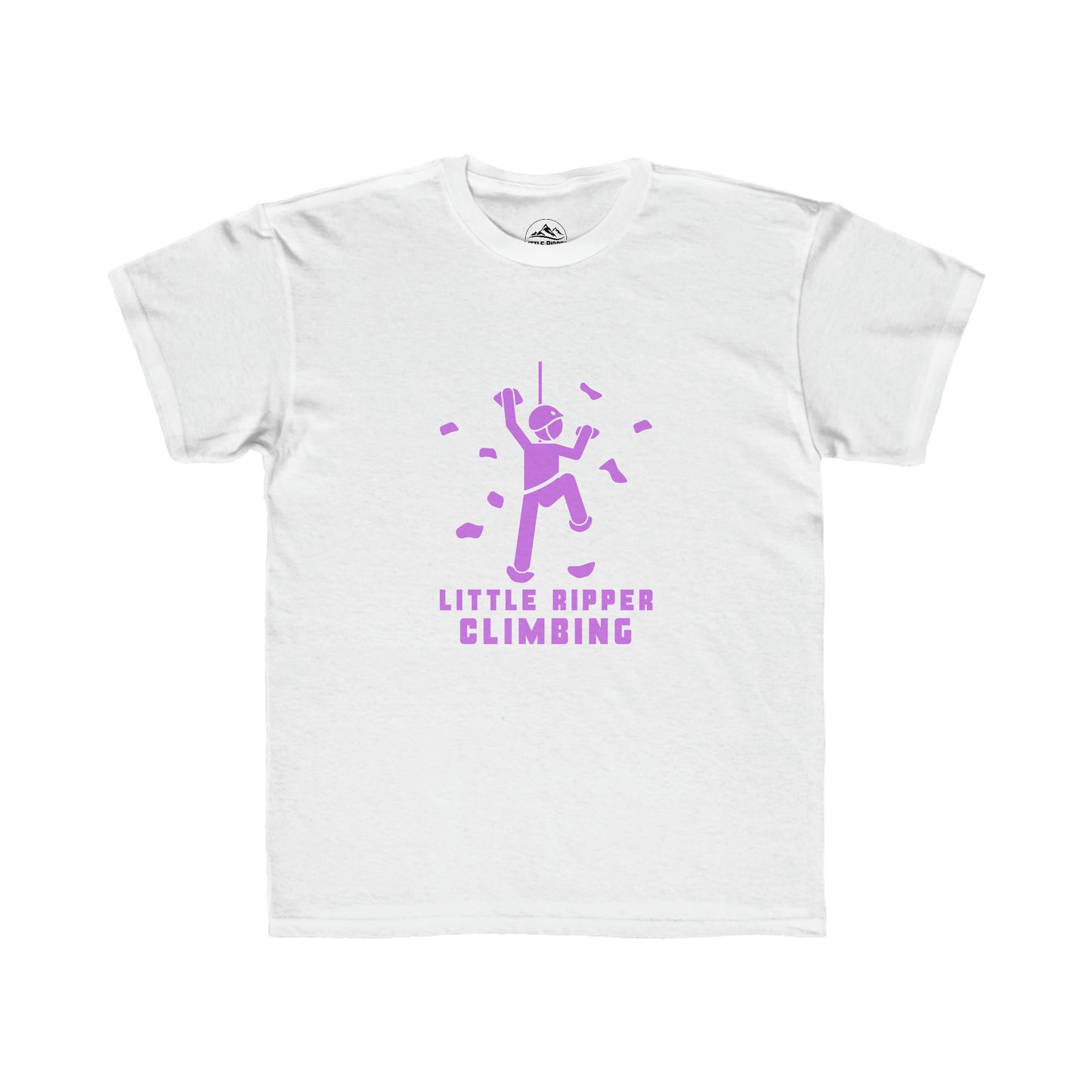Little Ripper Climbing Wall - Kids Regular Fit Tee - purple label
