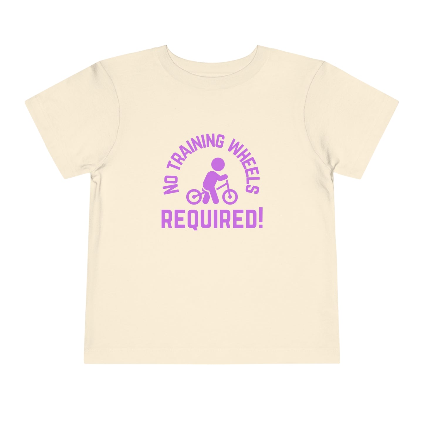 Little Ripper No Training Wheels Required Strider Bike - Toddler Short Sleeve Tee - Purple text