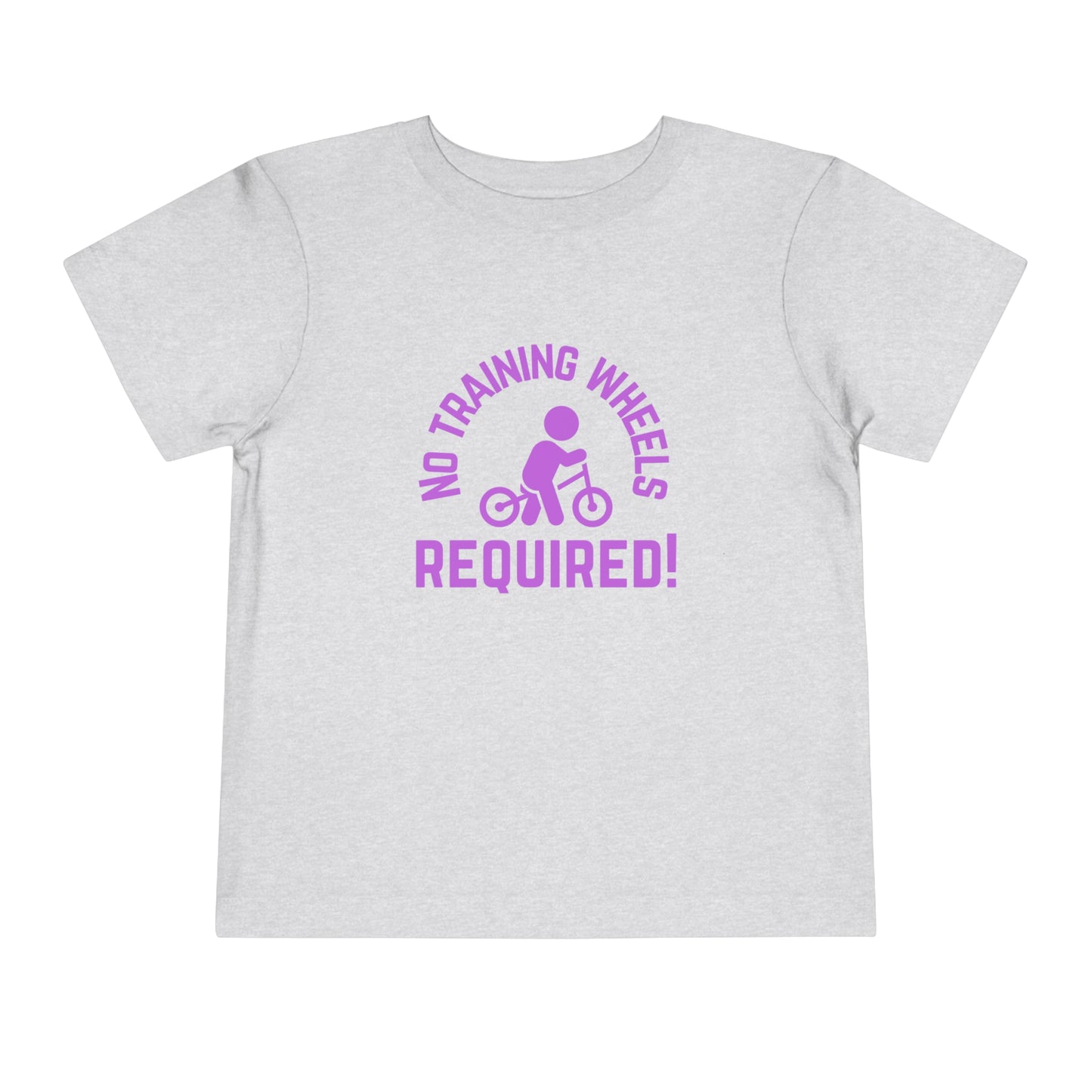 Little Ripper No Training Wheels Required Strider Bike - Toddler Short Sleeve Tee - Purple text