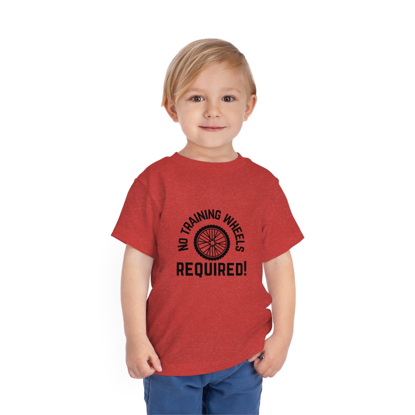 No Training Wheels Required (wheel) - Toddler Short Sleeve Tee