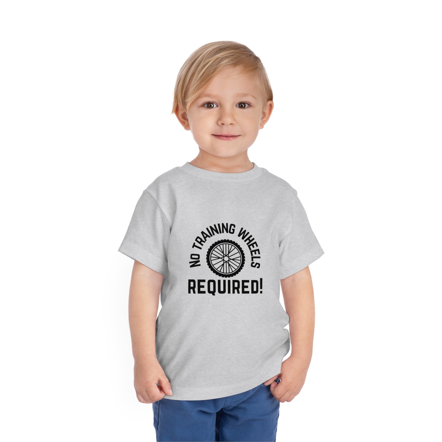 No Training Wheels Required (wheel) - Toddler Short Sleeve Tee