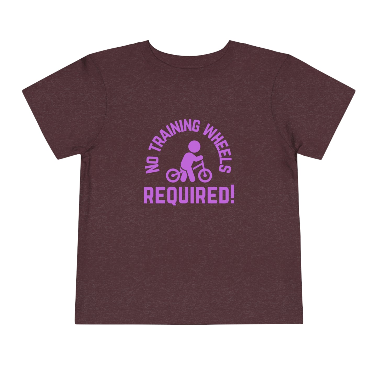 Little Ripper No Training Wheels Required Strider Bike - Toddler Short Sleeve Tee - Purple text