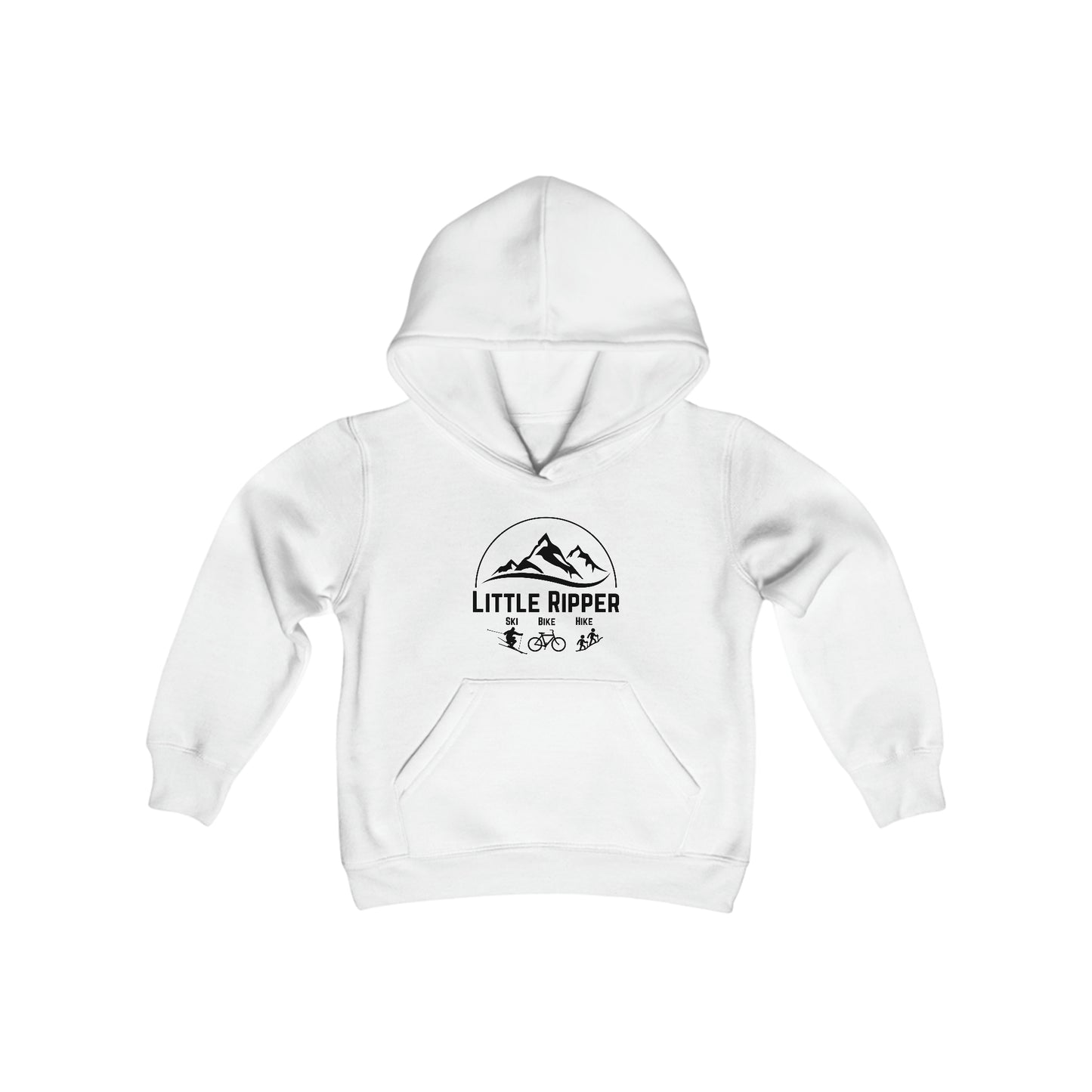 Little Ripper Ski Bike Hike - Youth Heavy Blend Hooded Sweatshirt