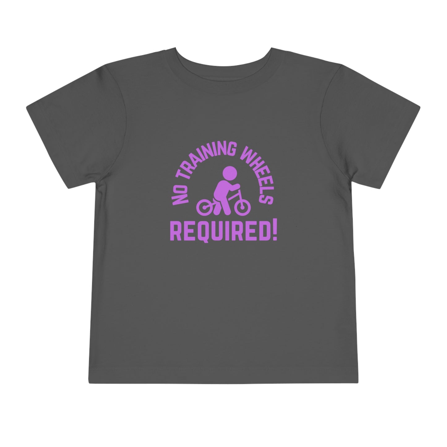 Little Ripper No Training Wheels Required Strider Bike - Toddler Short Sleeve Tee - Purple text