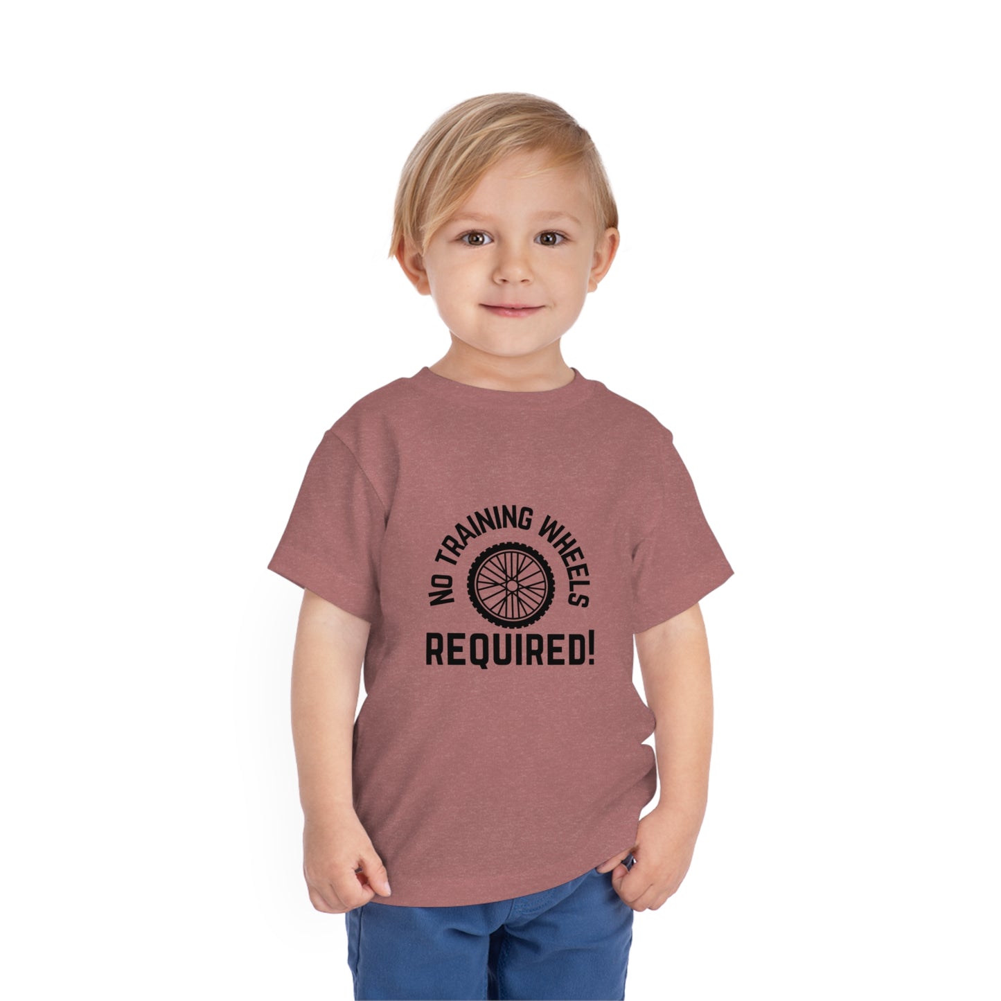 No Training Wheels Required (wheel) - Toddler Short Sleeve Tee