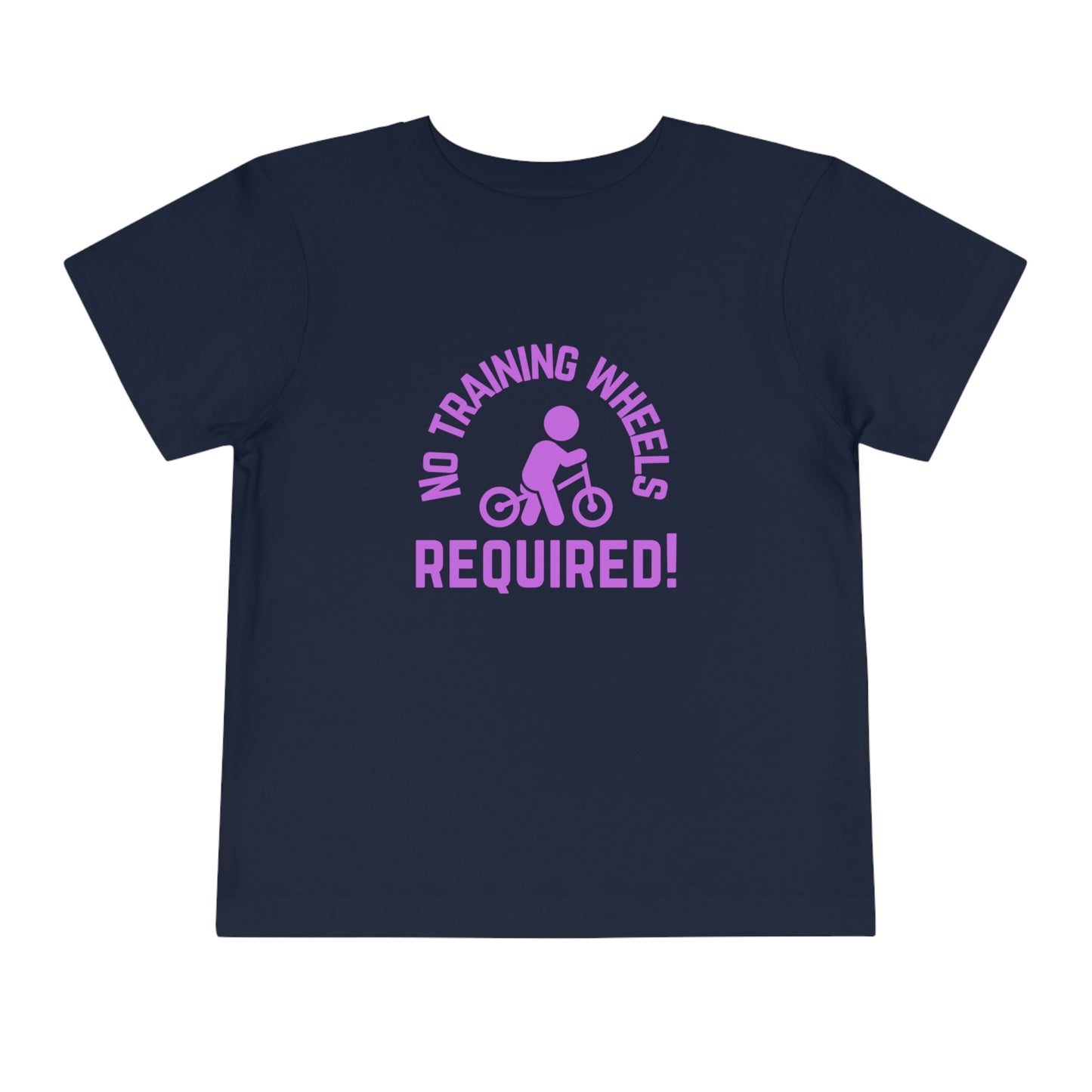 Little Ripper No Training Wheels Required Strider Bike - Toddler Short Sleeve Tee - Purple text