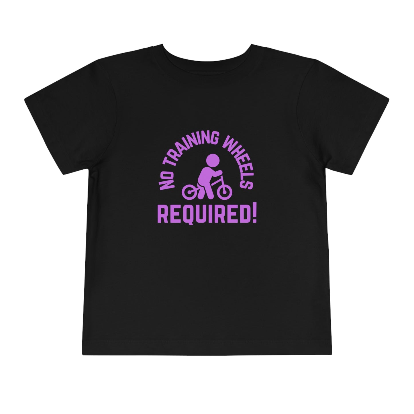 Little Ripper No Training Wheels Required Strider Bike - Toddler Short Sleeve Tee - Purple text