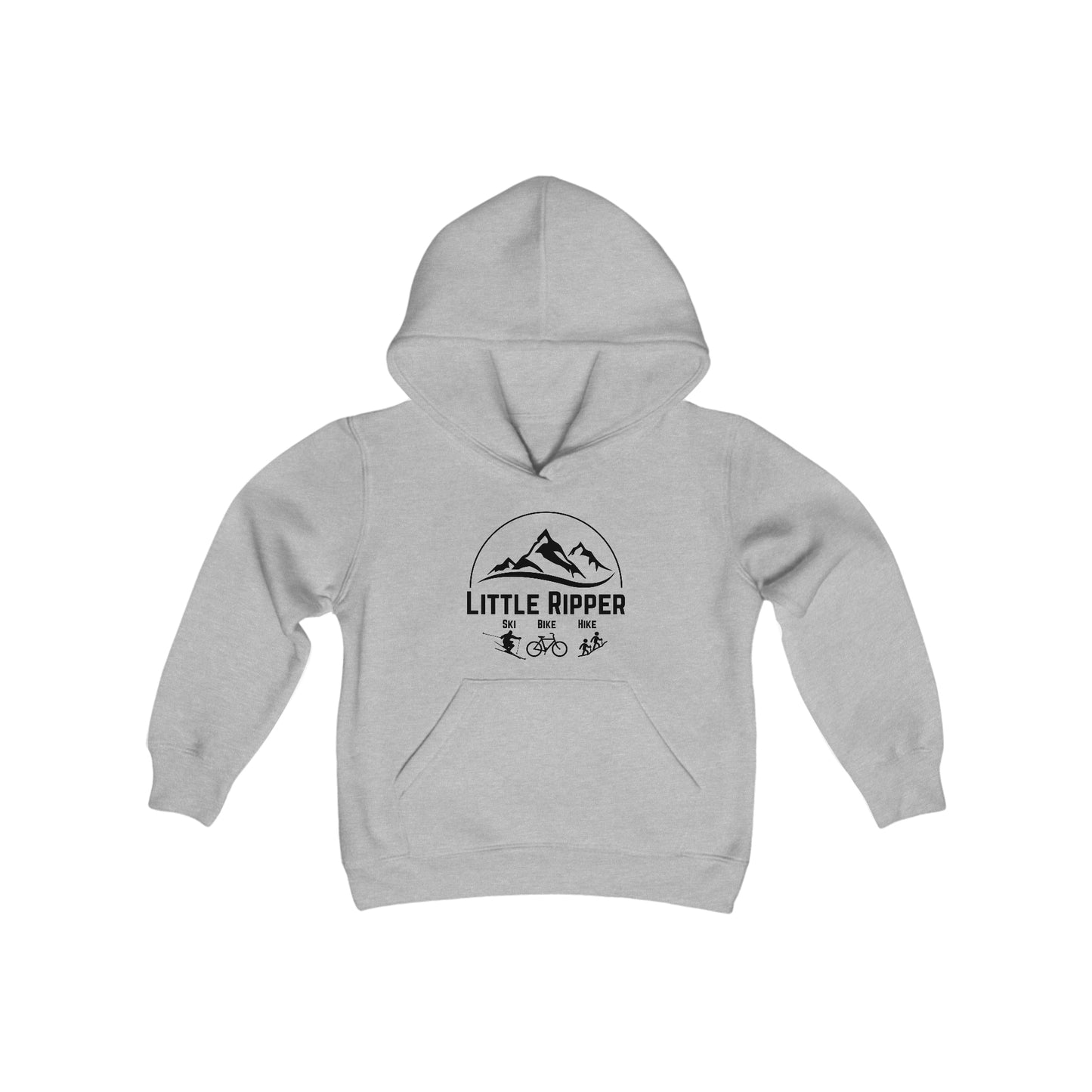 Little Ripper Ski Bike Hike - Youth Heavy Blend Hooded Sweatshirt