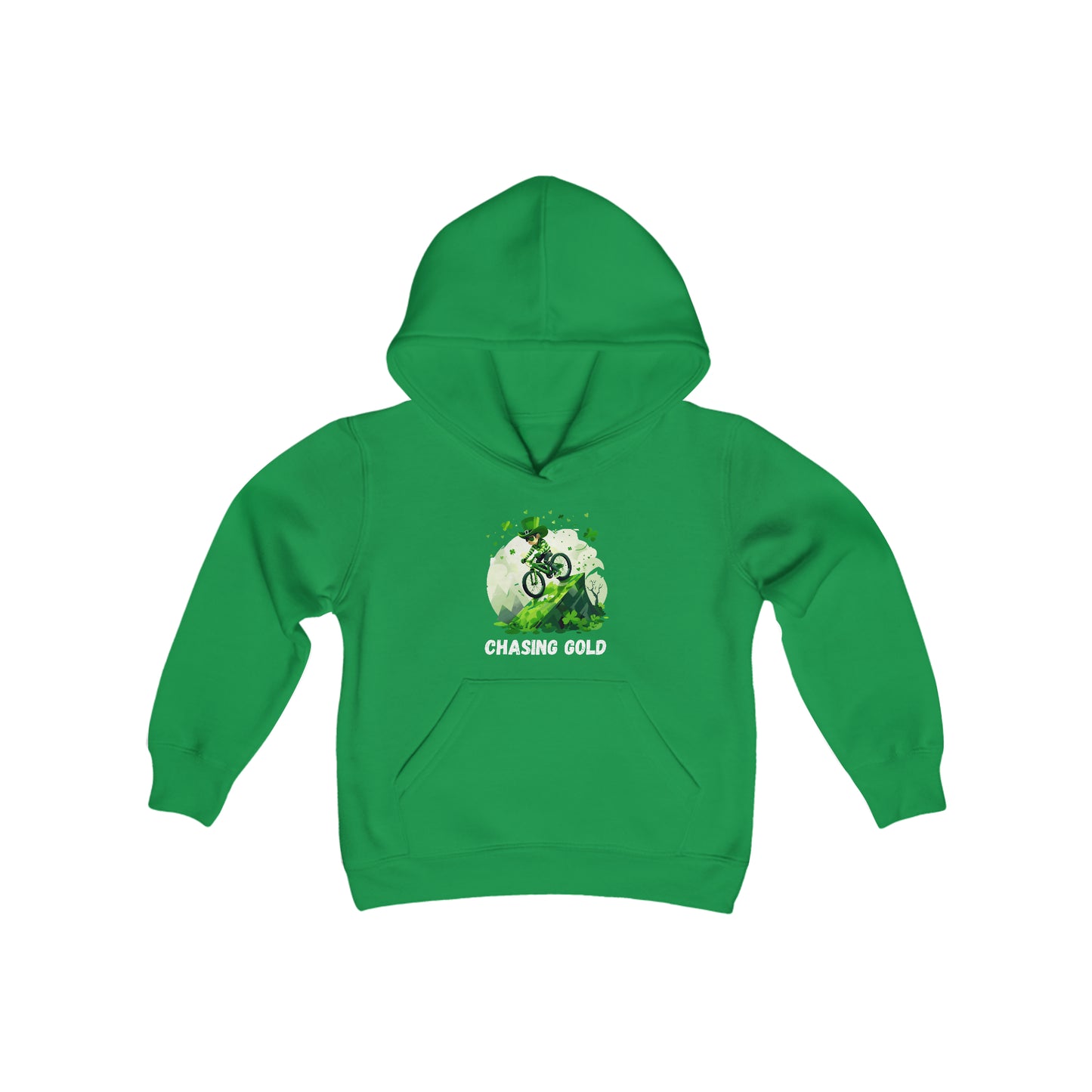 Chasing Gold - St. Patrick's Day Youth Hooded Sweatshirt