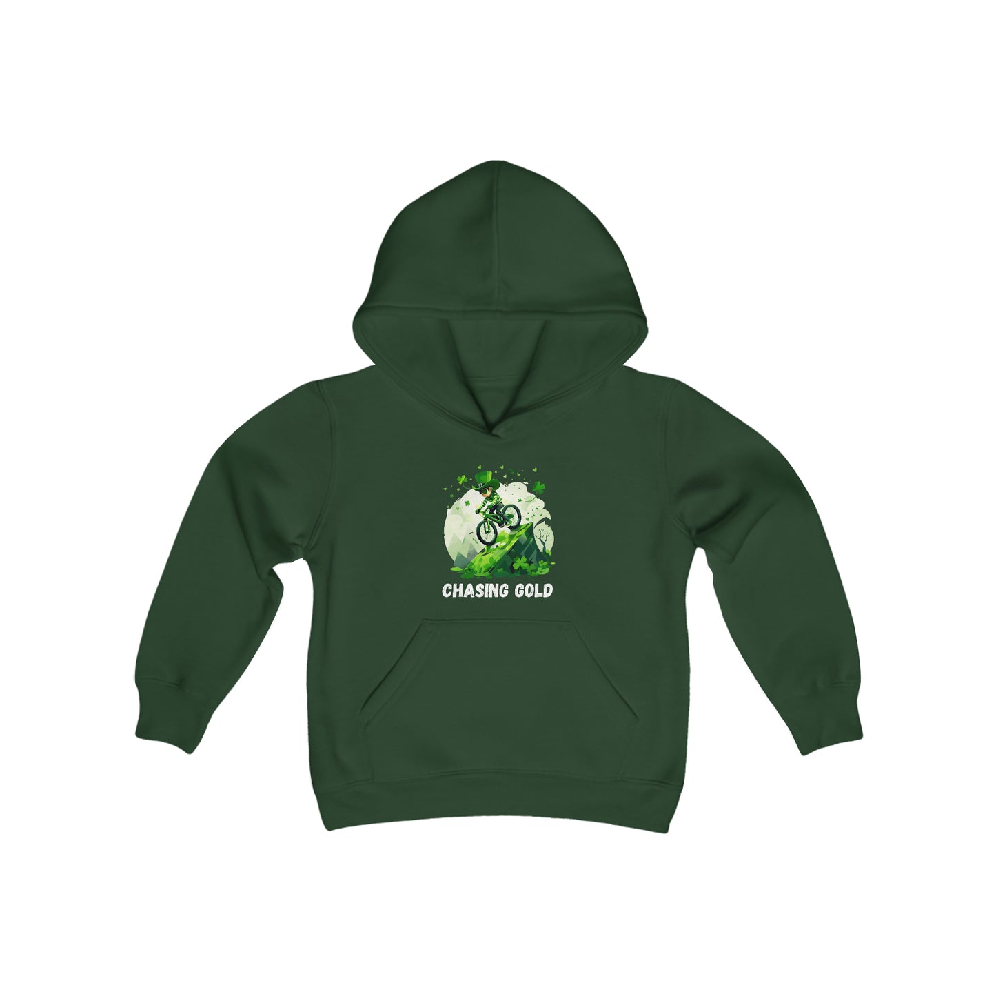 Chasing Gold - St. Patrick's Day Youth Hooded Sweatshirt