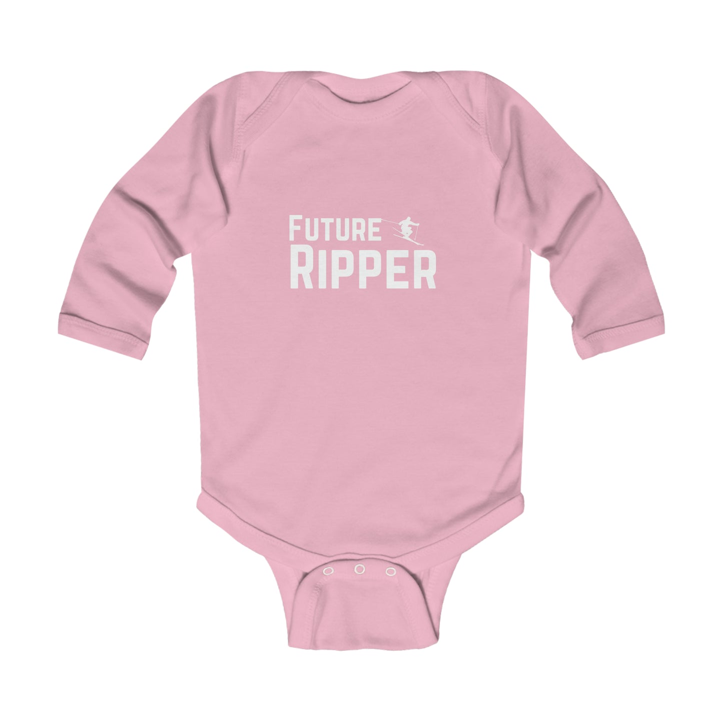 Future Ripper Ski - Long Sleeve Bodysuit - White Logo
