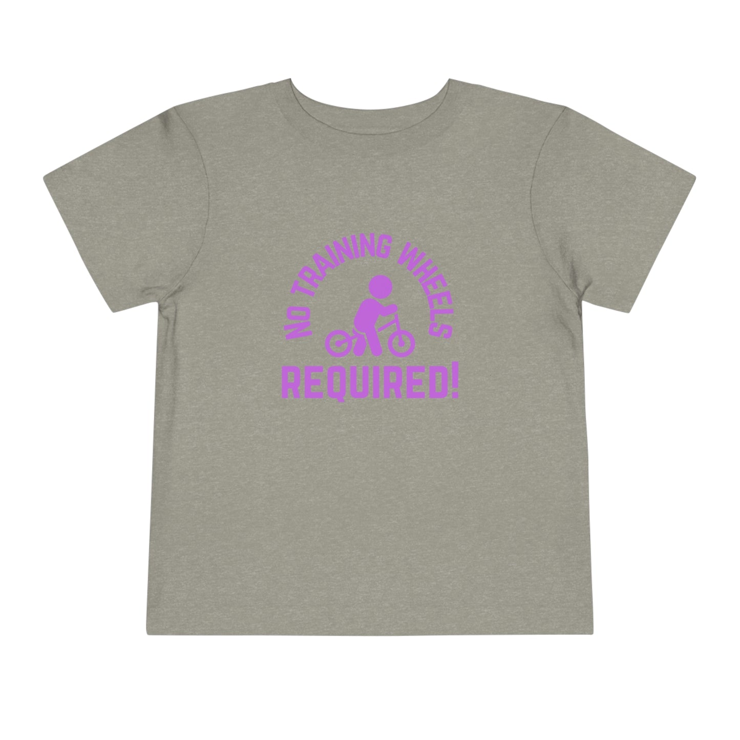 Little Ripper No Training Wheels Required Strider Bike - Toddler Short Sleeve Tee - Purple text