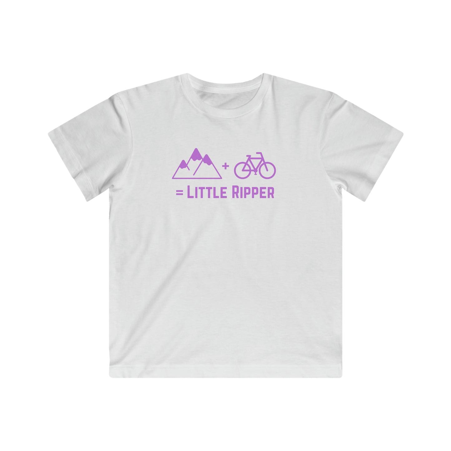 Mountain + Bike = Little Ripper - Kids Fine Jersey Tee